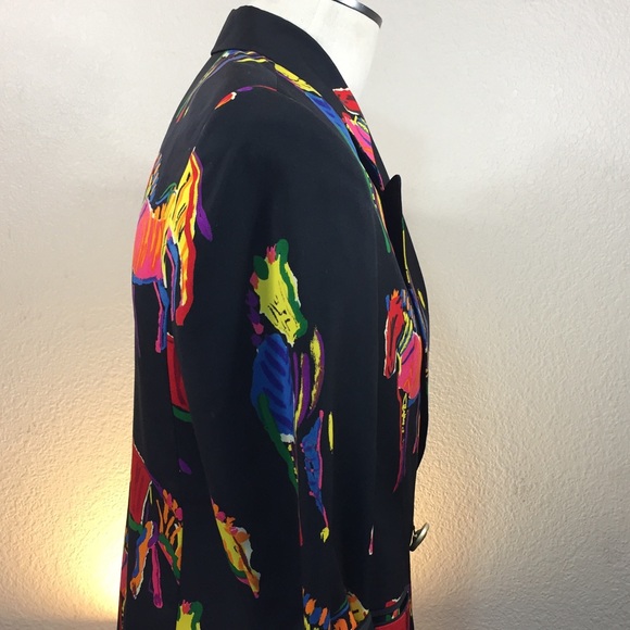 SOLD Vintage abtract neon blazer - Picture 5 of 7